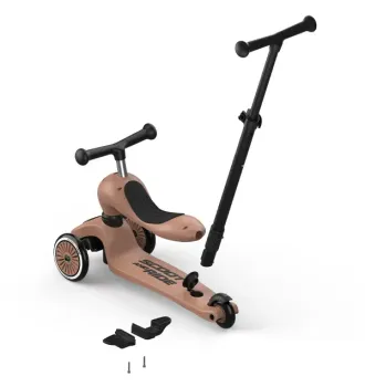 aufrad Roller Kombi Highwaykick 1 Push & Go in Mocha Braun